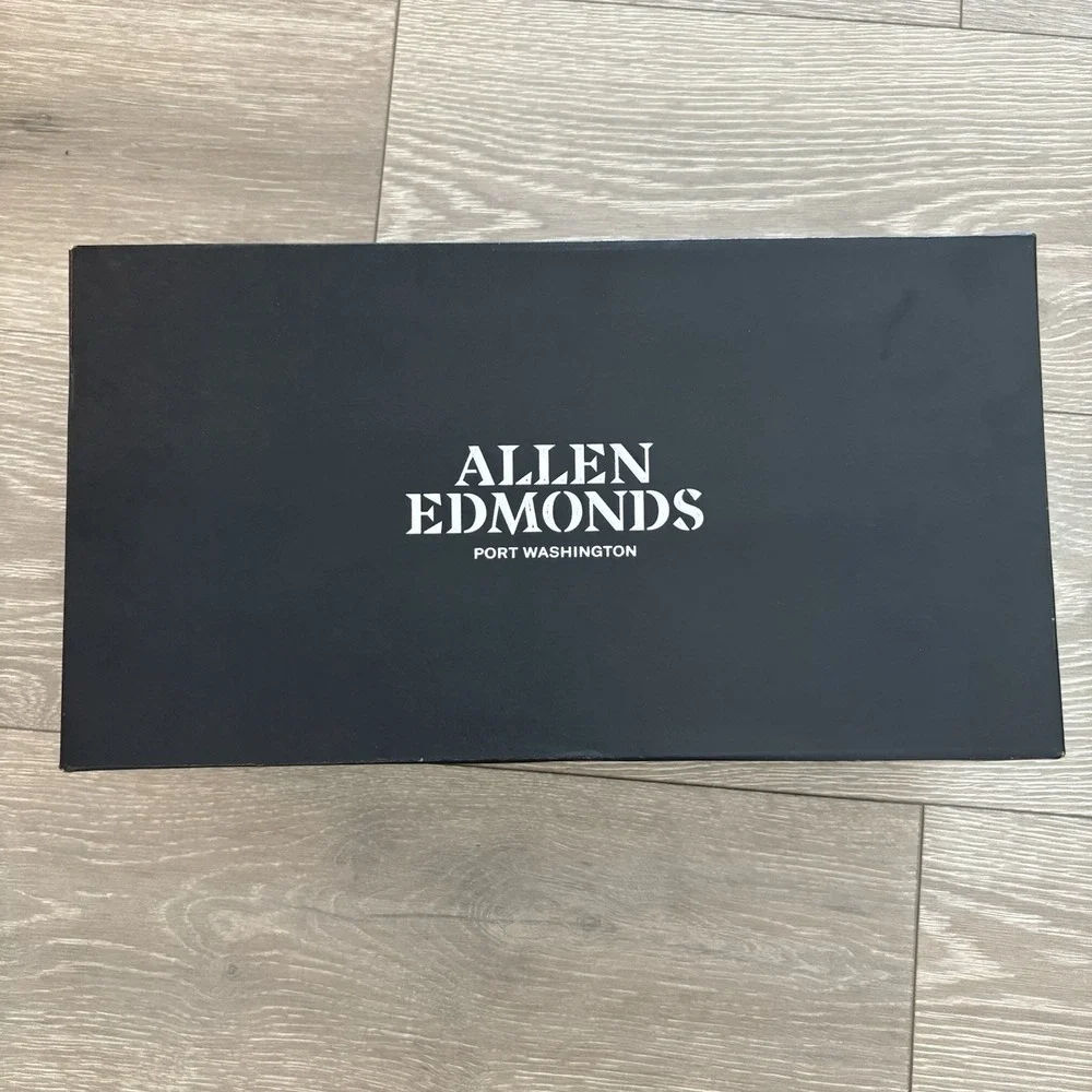 Allen Edmonds Panama Men's Size 8 D Boat Shoes Blue Gray Mix Natural Leather NEW